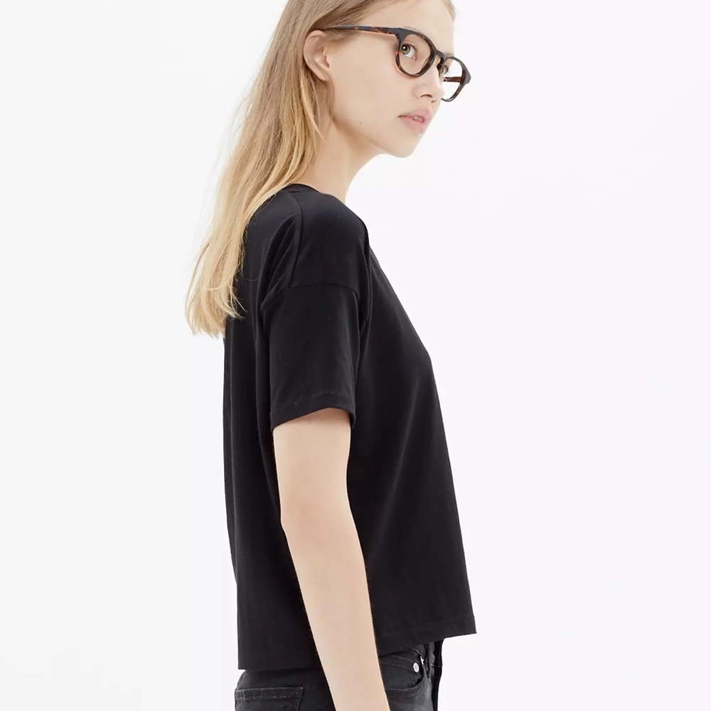 Madewell Women’s Crop Tee Black
